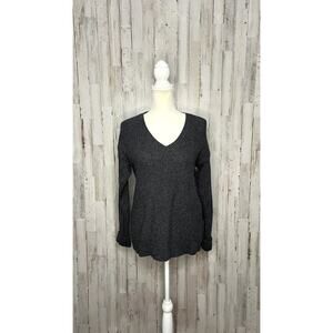 Banana Republic Women's V-Neck Knit Gray Pullover Sweater Size‎ Small